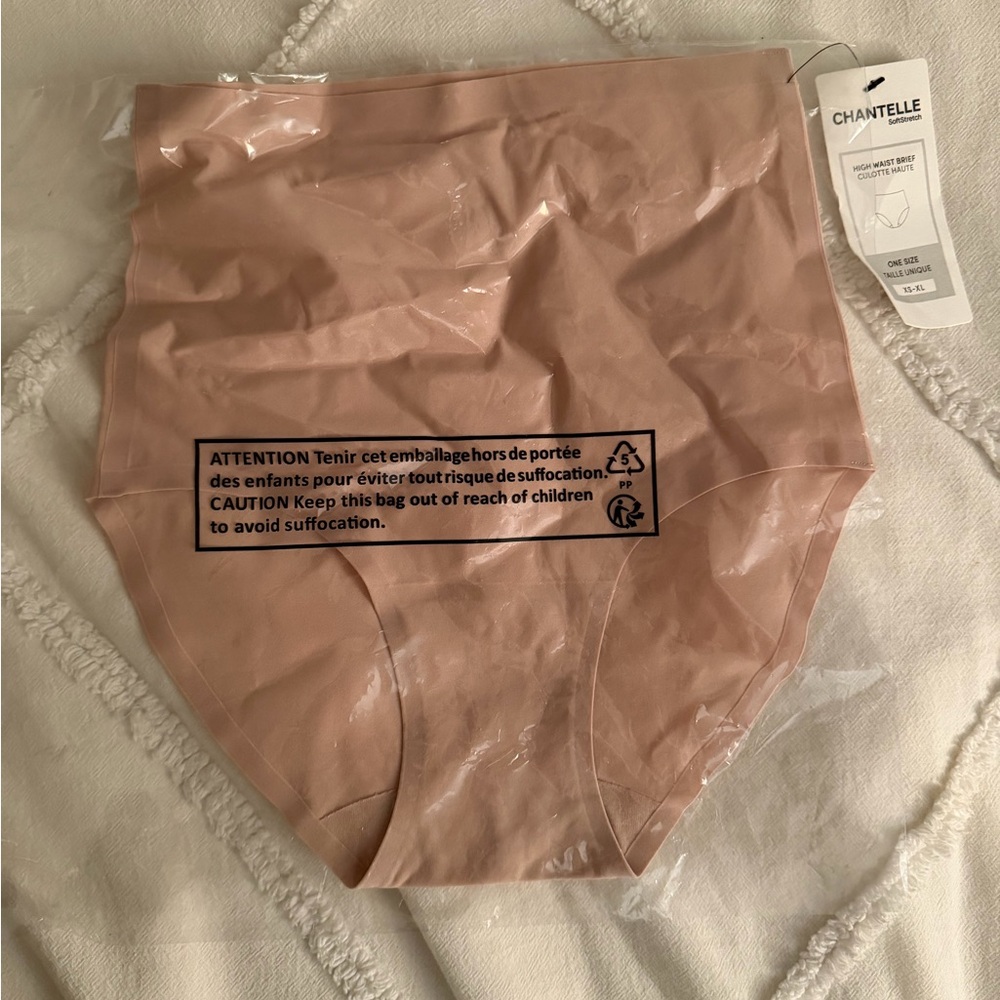 NWT Chantelle Soft Stretch One Size Briefs- Nude - Picture 4 of 5